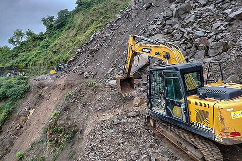Weather: Aftermath of landslide in Rishikesh
