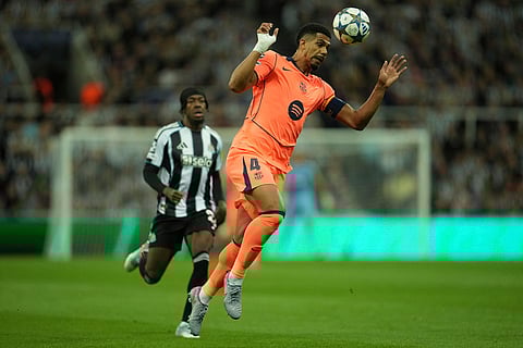 Champions League Soccer Match: FC Barcelona vs Newcastle United