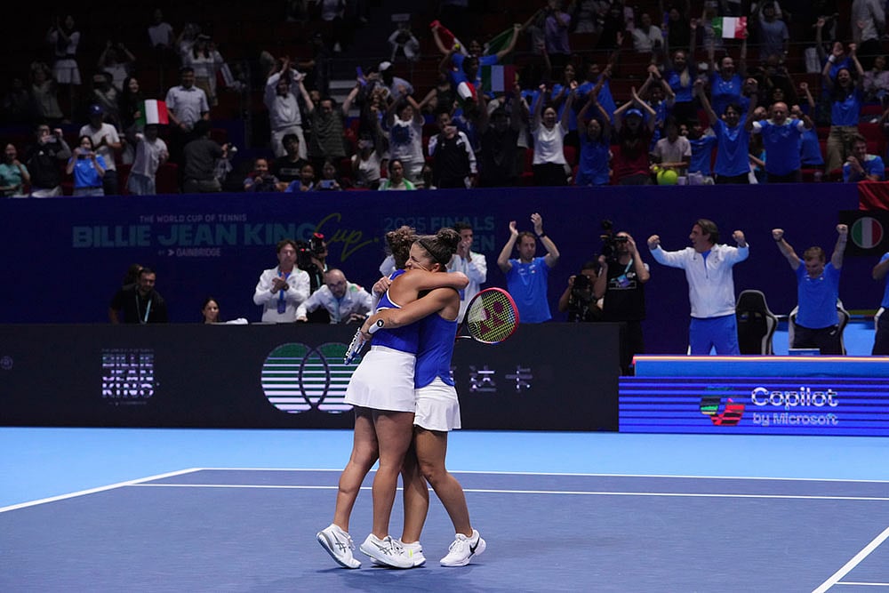 | Photo: AP/Andy Wong : Billie Jean King Cup