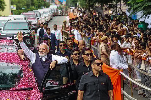 PM Narendra Modi in Gujarat