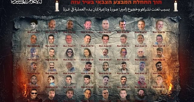 Hamas Releases Photo of 47 Israeli Captives Amid Escalation