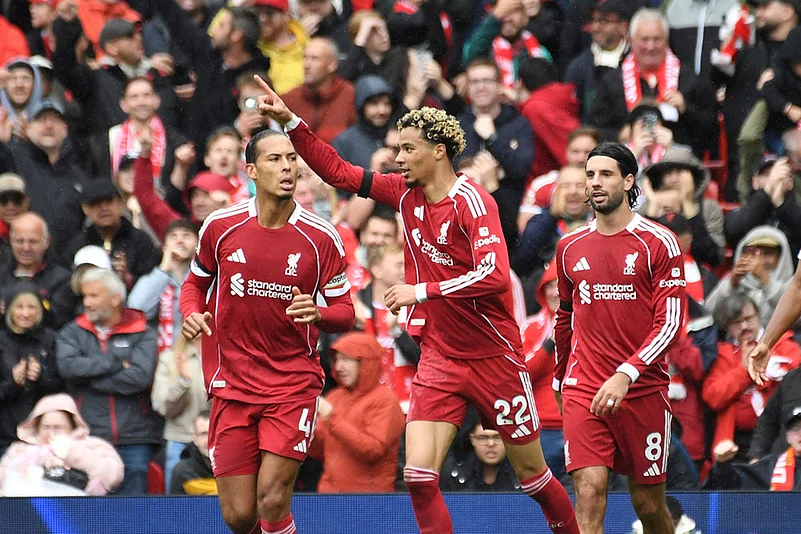English Premier League 2025-26 Liverpool and Everton EPL Soccer photos: Hugo Ekitike