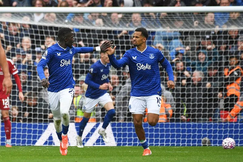 English Premier League 2025-26 Liverpool and Everton EPL Soccer photos: Idrissa Gueye