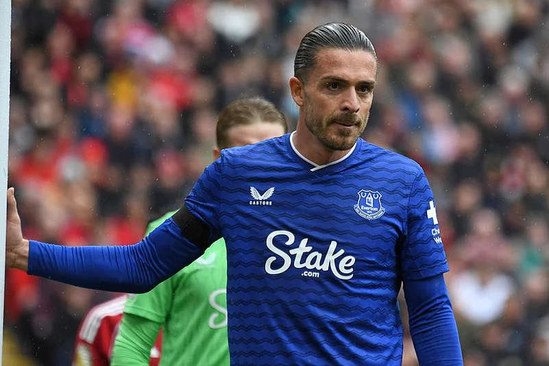 English Premier League 2025-26 Liverpool and Everton EPL Soccer photos: Jack Grealish