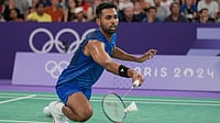 BWF Swiss Open 2026: Ayush, Prannoy And Tanvi Exit; Sat-Chi Advance To Last 16 In An Overall Disappointing Day For India AP : HS Prannoy during the 2024 Paris Olympics