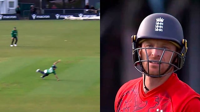 Ireland Vs England: Campher's Stunning One-Handed Catch Leaves Buttler Befuddled