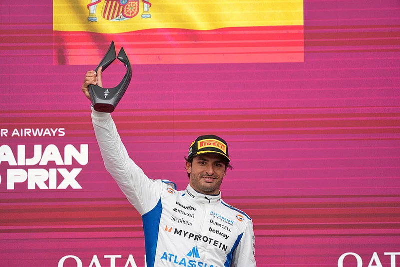 2025 Azerbaijan Formula One Grand Prix Auto race in Baku photos_Williams driver Carlos Sainz