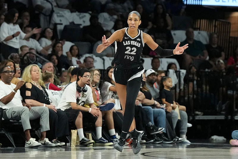 WNBA Playoffs Semifinals series, Game 1 Indiana Fever vs Las Vegas Aces_Aja Wilson