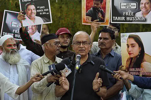 Adv Prashant Bhushan at JNUSU Protest, Jantar Mantar