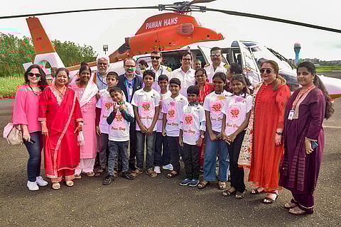 Helicopter ride organised for Cancer-affected children in Mumbai