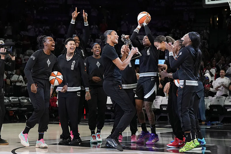 WNBA Playoffs Semifinals series, Game 1 Indiana Fever vs Las Vegas Aces_Aja Wilson