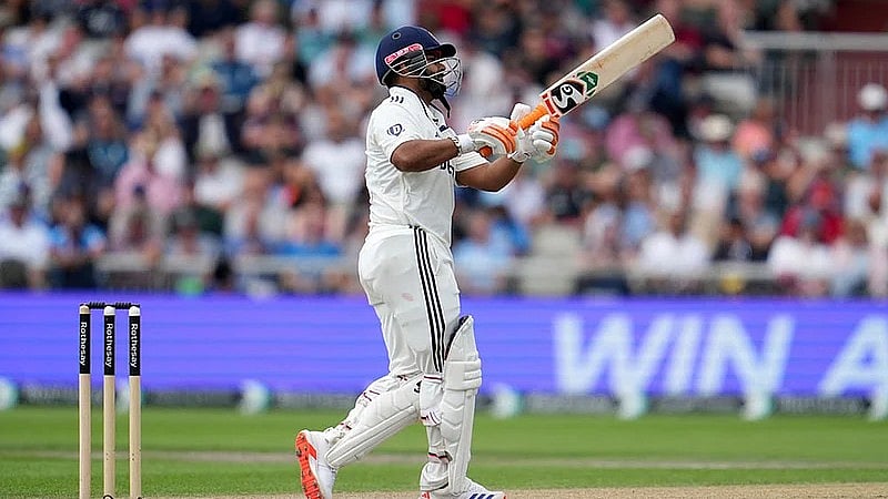 Rishabh Pant fractured his left foot during India’s fourth Test against England in July 2025 at Manchester. - AP