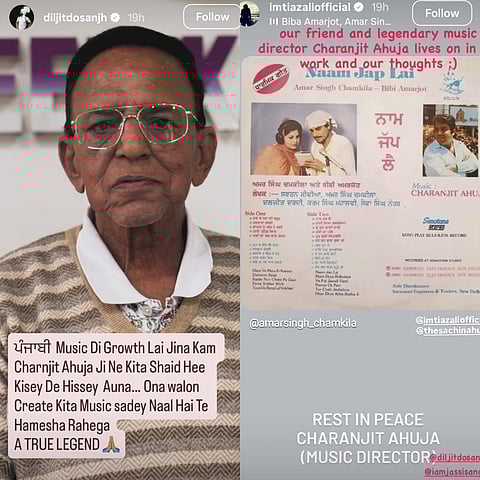 Diljit Dosanjh and Imtiaz Ali's tribute to Charanjit Ahuja