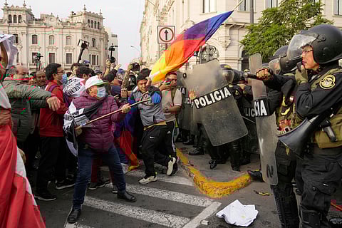 The NPJ reported that six journalists were hit by pellets fired by police while covering the protest