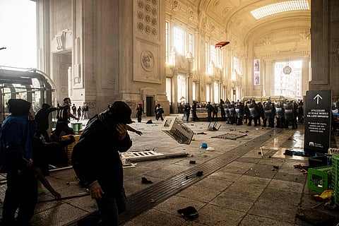 Protests in Italy over Gaza war