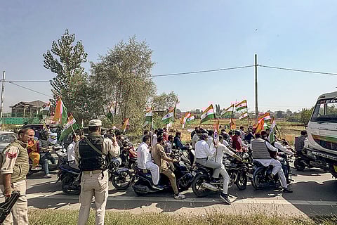 Pakwada Bike Rally by BJP in Srinagar