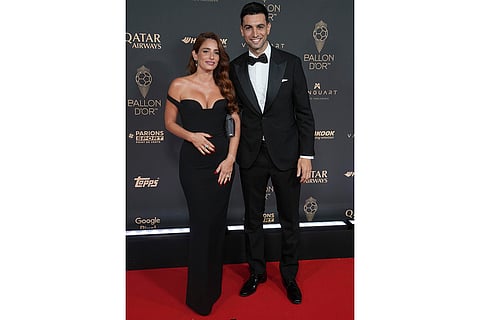 Ballon d’Or awards ceremony: Javier Pastore and his wife Chiara Picone
