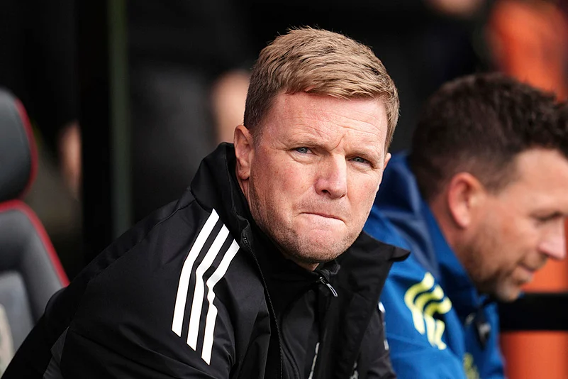 Britain soccer Premier League 2025-26 Bournemouth vs Newcastle United match pics_Eddie Howe