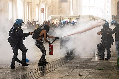 Protests in Italy over Gaza war