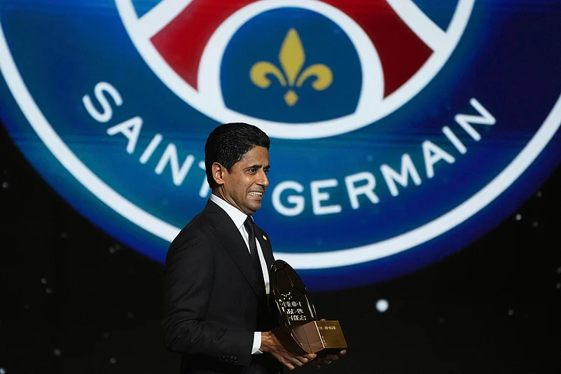 France Soccer Golden Ball Award _ 69th Ballon dOr awards ceremony_Al-Khelaïfi, president of PSG