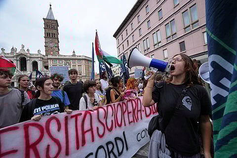 Protests in Italy over Gaza war