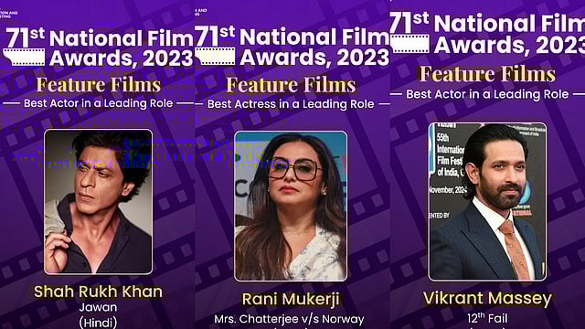71st National Film Awards: Mohanlal, Shah Rukh Khan, Rani Mukerji, Vikrant Massey Honoured By President Droupadi Murmu