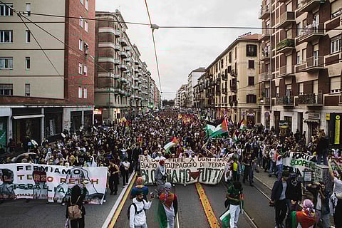 Protests in Italy over Gaza war