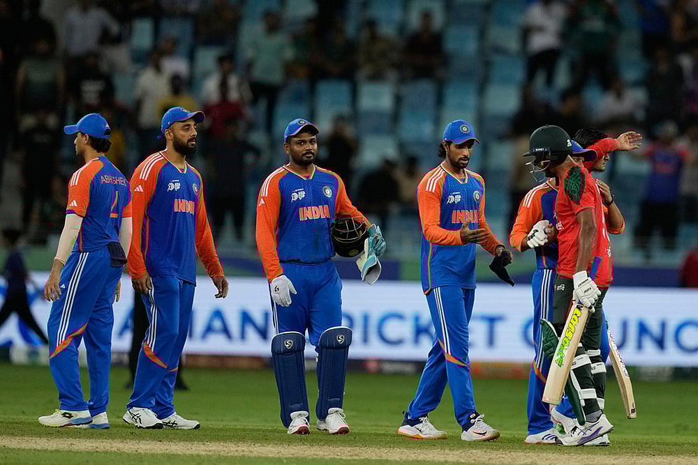 | Photo: AP/Altaf Qadri : Asia Cup 2025 Super Four: India vs Bangladesh