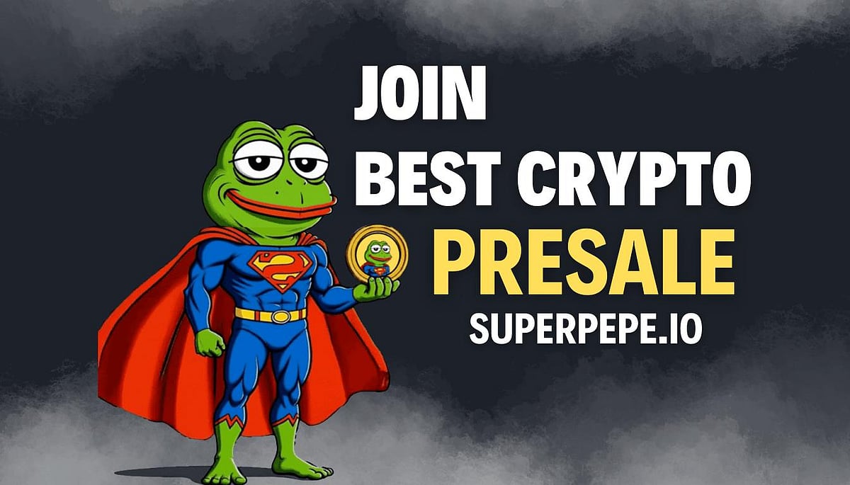 SuperPepe crypto presale ad banner