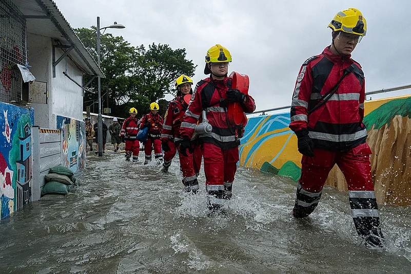 Hong Kong Asia Super Typhoon Ragasa