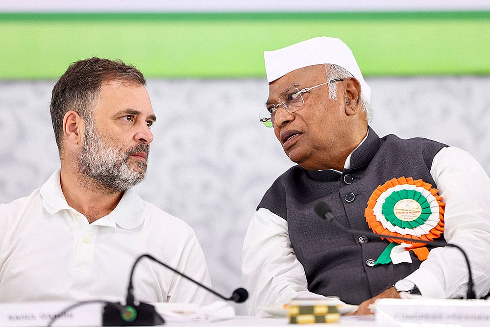 | Photo: AICC via PTI : Congress Working Committee meeting in Patna