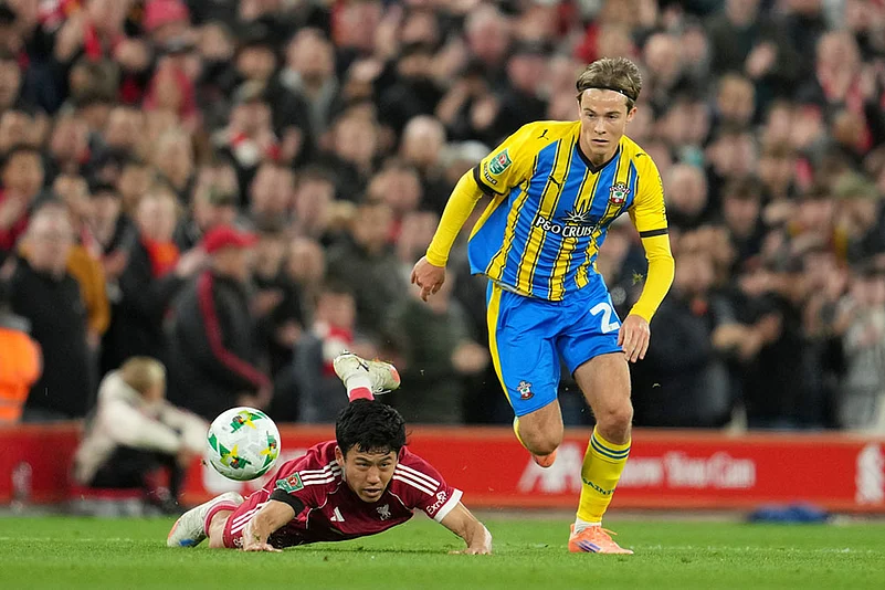 English Football League Cup Liverpool vs Southampton EFL match photos_Wataru Endo
