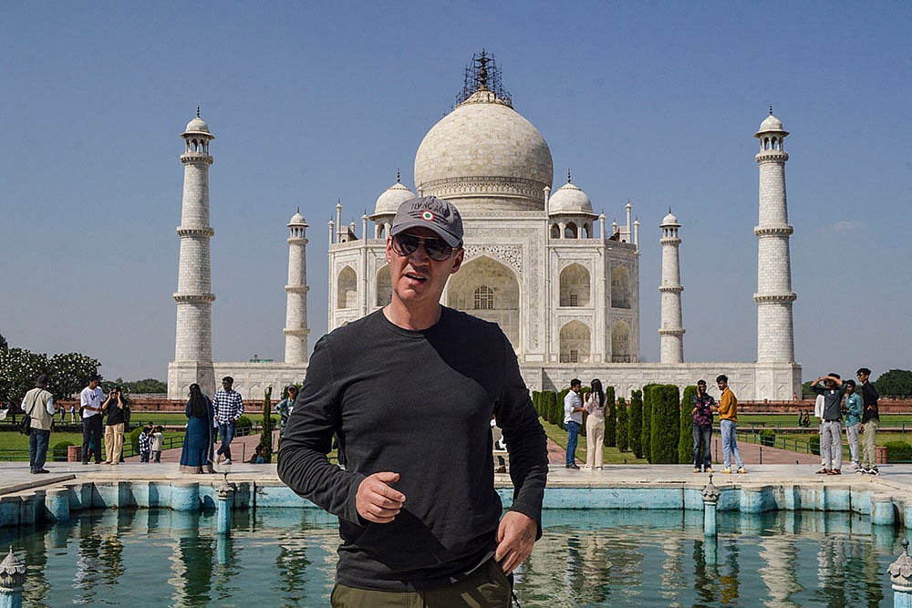 Russian Deputy PM Dmitry Parushev visits Taj Mahal