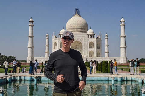 Russian Deputy PM Dmitry Parushev visits Taj Mahal