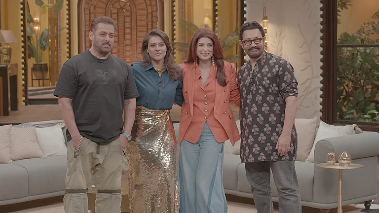 Salman Khan and Aamir Khan appear on Prime Video's Two Much with Kajol and Twinkle  - Specially arranged