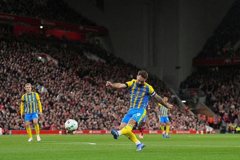 English Football League Cup Liverpool vs Southampton EFL match photos_Adam Armstrong