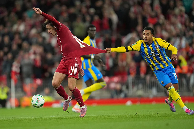 English Football League Cup Liverpool vs Southampton EFL match photos_Cameron Archer