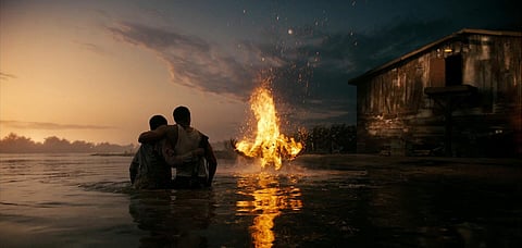 Michael B. Jordan, Miles Caton, and Jack O'Connell in Sinners (2025)