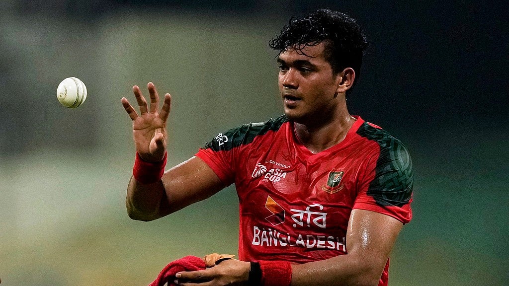 AP : Taskin Ahmed picked up three wickets in the Pakistan vs Bangladesh, Asia Cup Super 4s encounter in Dubai.