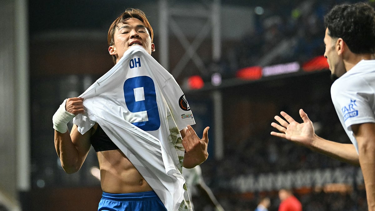 Genk's goalscorer Oh Hyeon-Gyu
