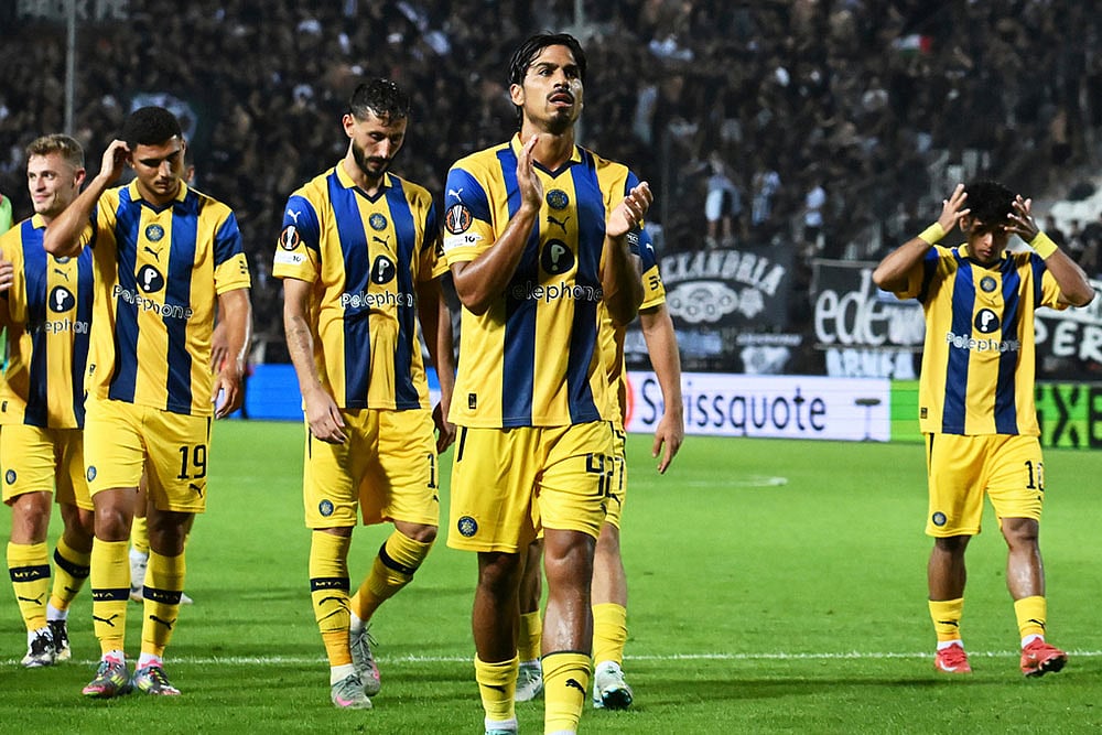 | Photo: AP/Giannis Papanikos : Europa League 2025-26: POAK FC Vs Maccabi Tel Aviv