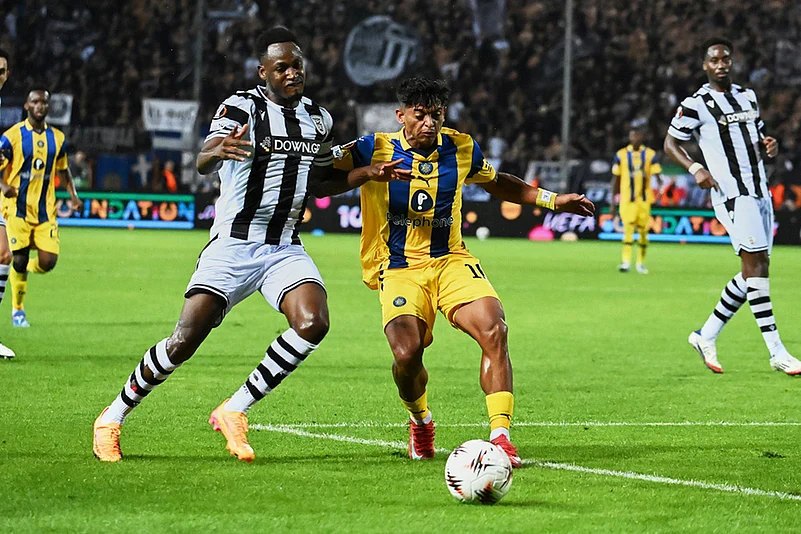 Europa League 2025-26 Soccer POAK FC Vs Maccabi Tel Aviv_Kervin Andrade