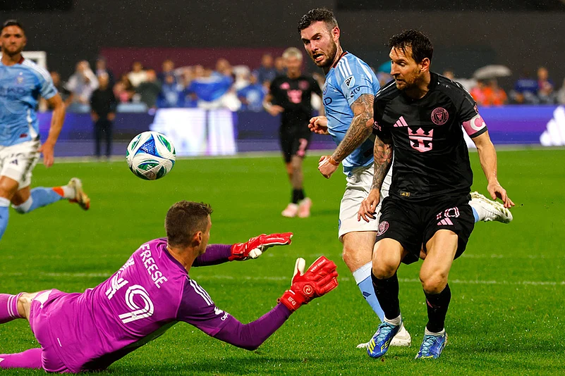 MLS soccer game New York City FC vs Inter Miami_Lionel Messi