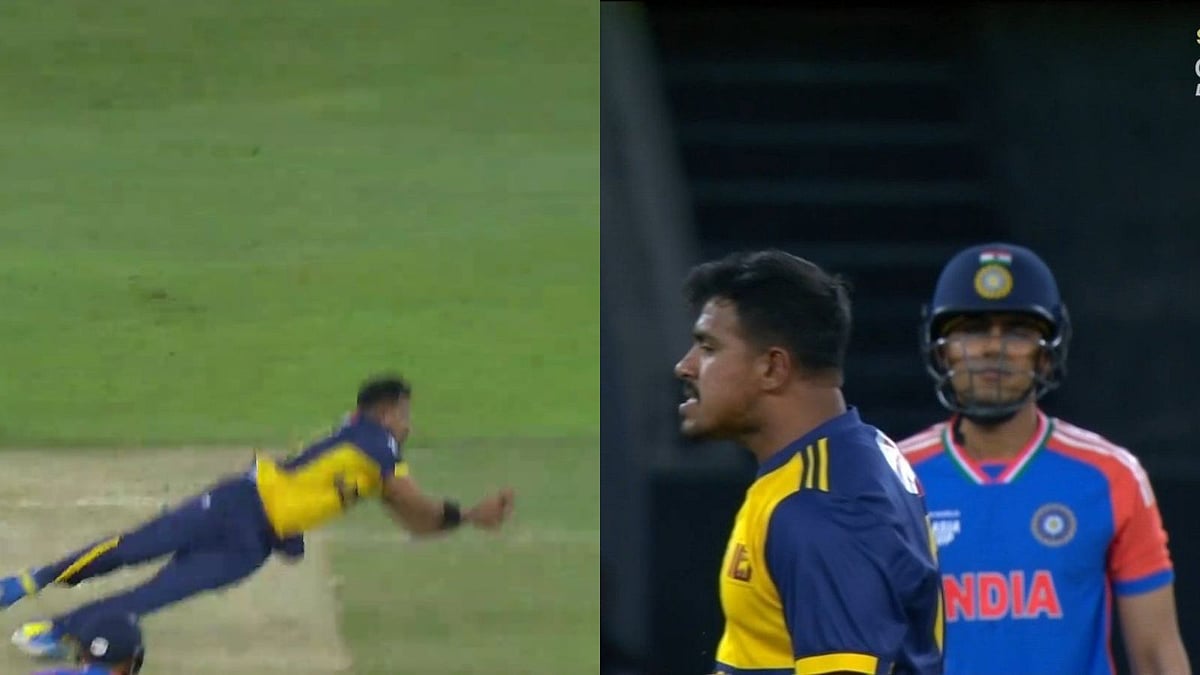 Maheesh Theekshana Pulls Off Stunning Return Catch To Dismiss Shubman Gill in IND Vs SL Asia Cup Clash 2025, Watch Video - SonyLIV