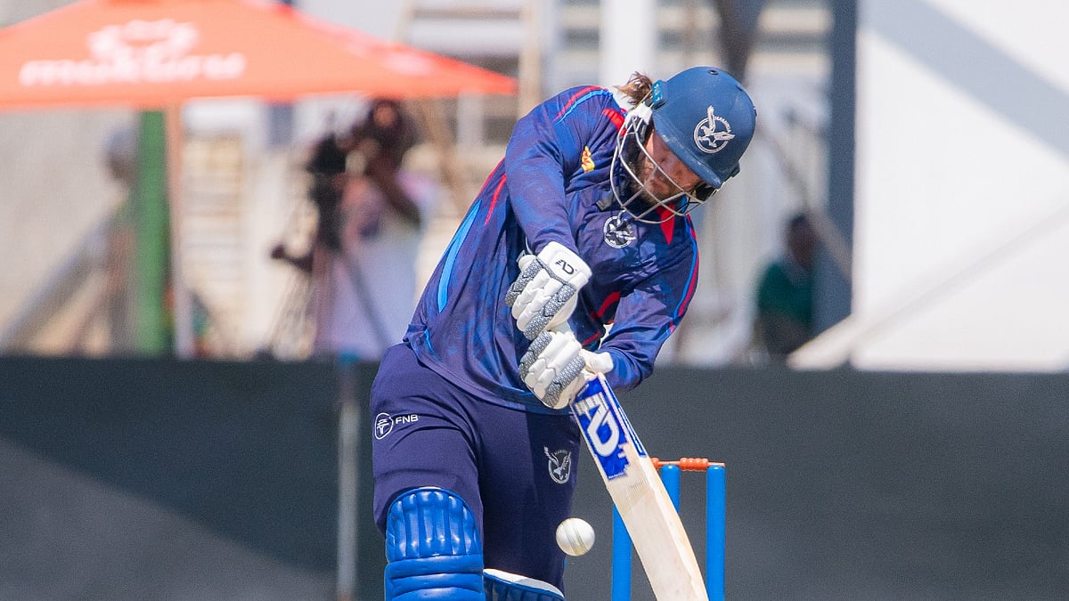 X/CricketNamibia1 : Namibia team in action.