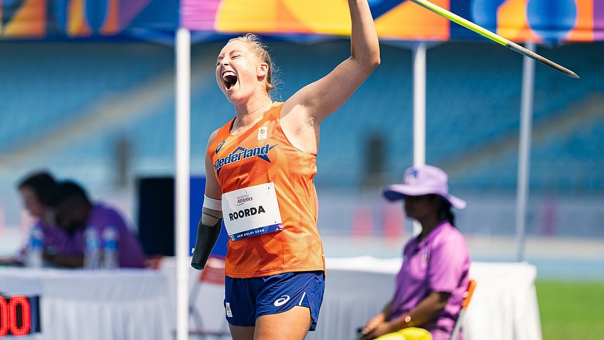 | Photo: Instagram/noelle.roorda : Dutch para-athlete Noelle Roorda celebrates her performance at the World Para Athletics Championships 2025.