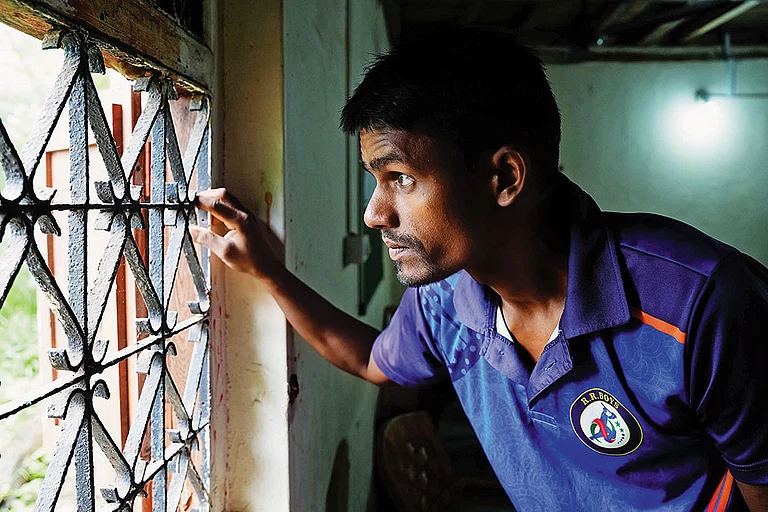 A Long Wait: Inus at his home in a village in Gadchiroli, Maharashtra  - | Photo: Dinesh Parab