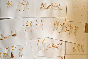 Artwork: Jayati Bose : I wonder where my imaginary friends are when I need them the most, as they were always there for me.