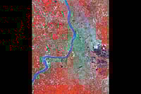 | Photo: Imago/Piemags : A Familiar Place: Satellite image of the city of Kolkata