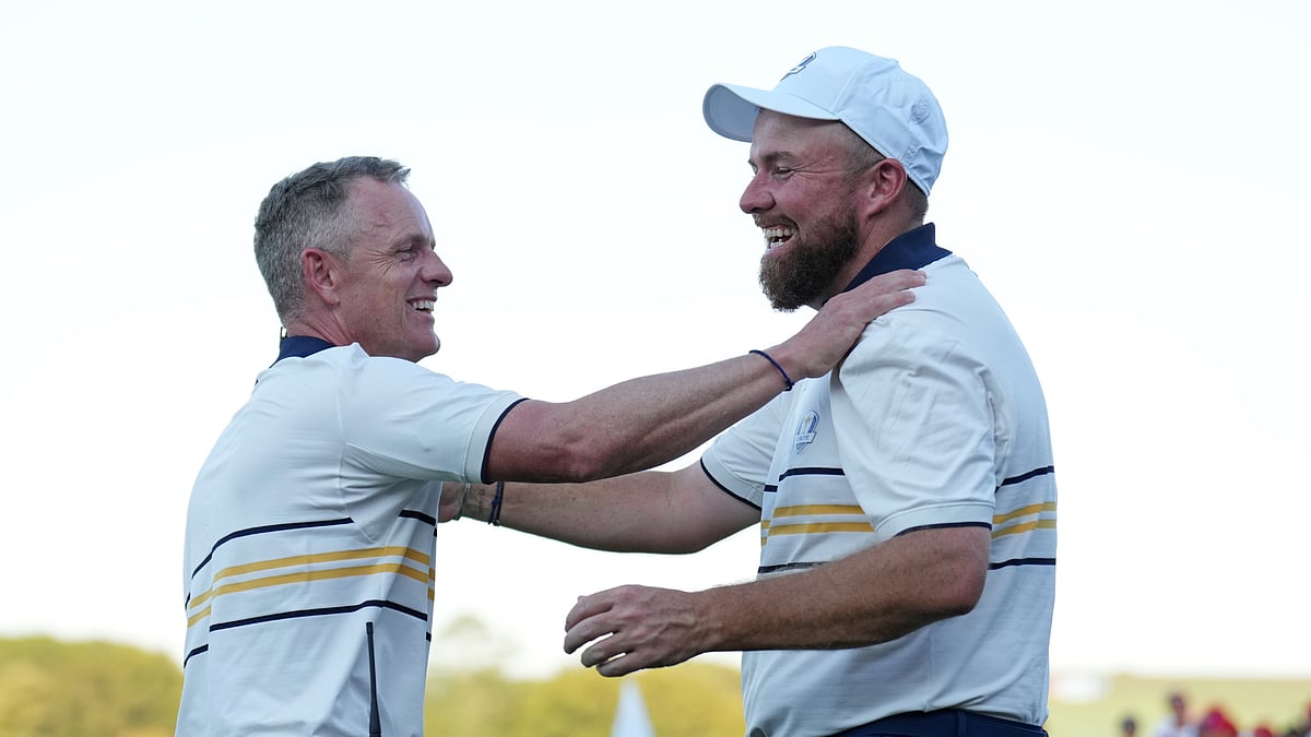 Team Europe's Luke Donald and Shane Lowry at the Ryder Cup